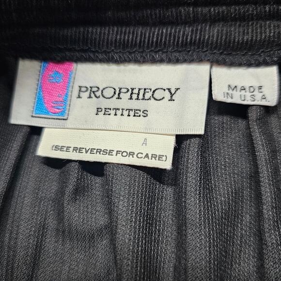 Vintage Prophecy Skirt Womens Small Black 80s Corduroy Whimsigoth Retro Preppy - Picture 9 of 10
